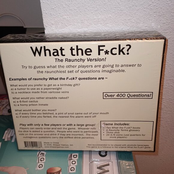 NEW What the F*ck? The Raunchy Version Drinking Party Game 2005 - Picture 3 of 6